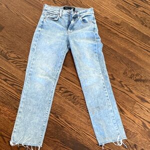 Veronica Beard Light Blue Straight Leg Jeans